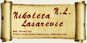 Nikoleta Lašarević vizit kartica